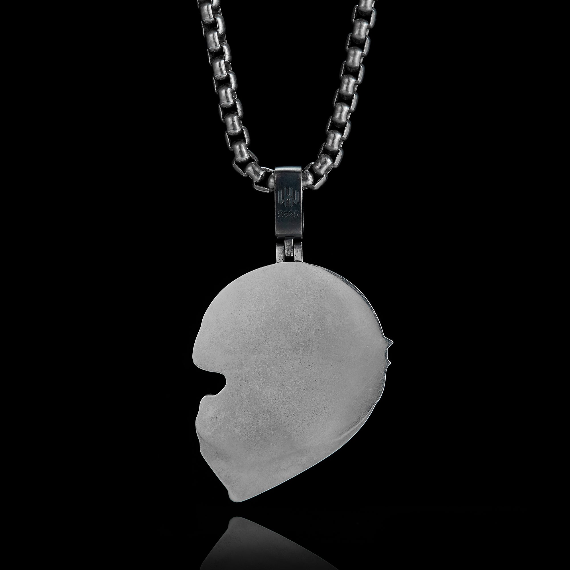 Eagle Helmet Pendant Heavy 925 Sterling Silver Biker Jewelry | FREEDOM RIDER