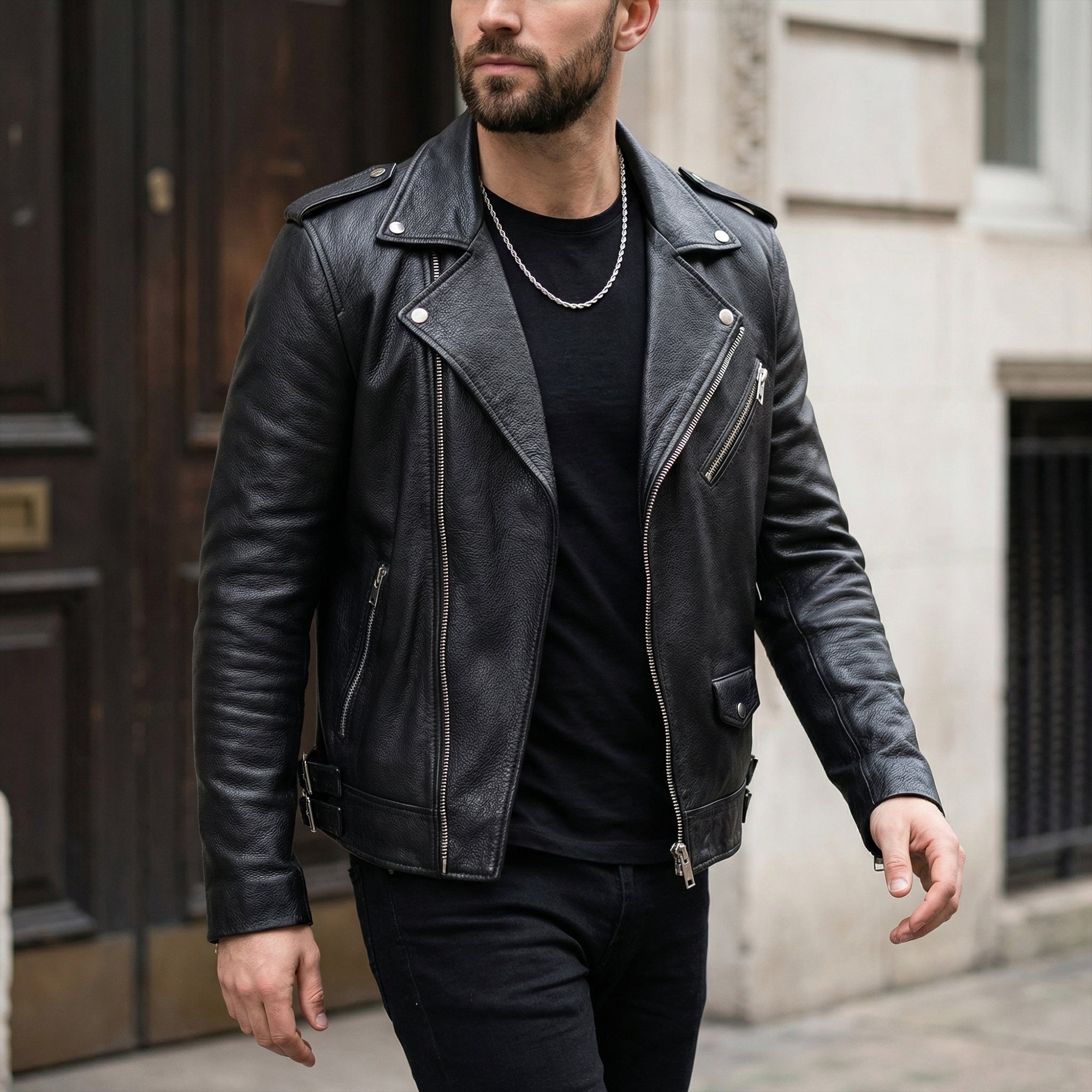 Sterling Silver Biker Chain Necklace – Rope Chain for Motorcycle Riders | 4.5MM ROPE CHAIN